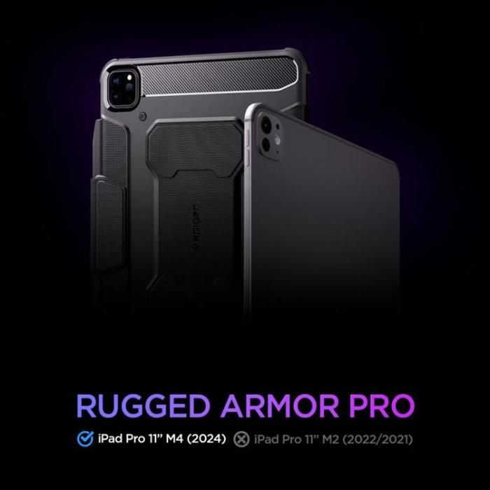 UTGATT - Spigen iPad Pro 11 (2024) Fodral Rugged Armor 