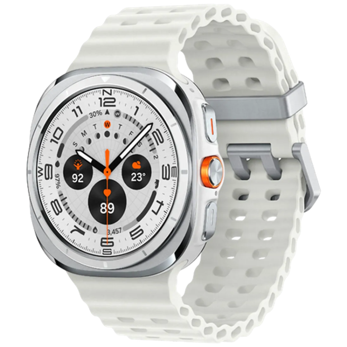Samsung - Samsung Galaxy Watch Ultra Titanium Vit (Vit Rubber Strap)