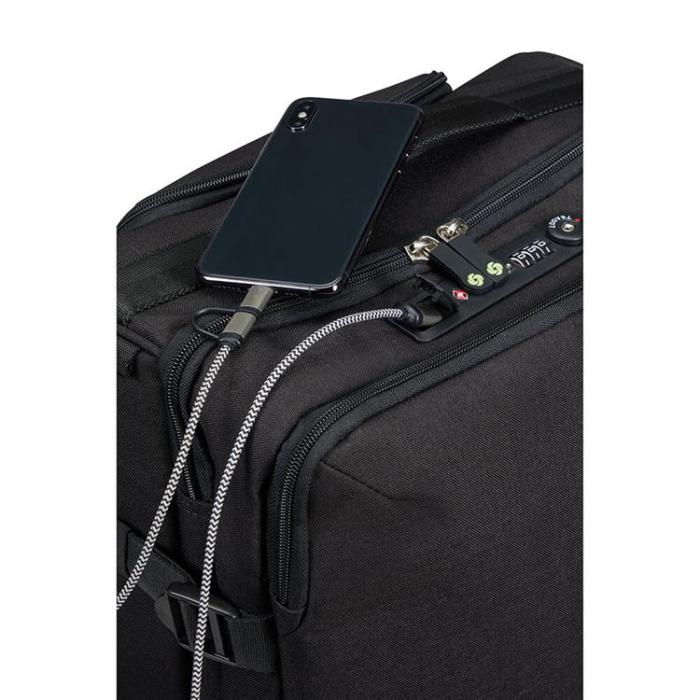Samsonite - SAMSONITE SECURIPAK Duffelväska med hjul 55cm - Svart