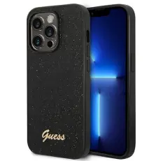 Guess - Guess Mobilskal till iPhone 14 Pro MagSafe Glitter Script