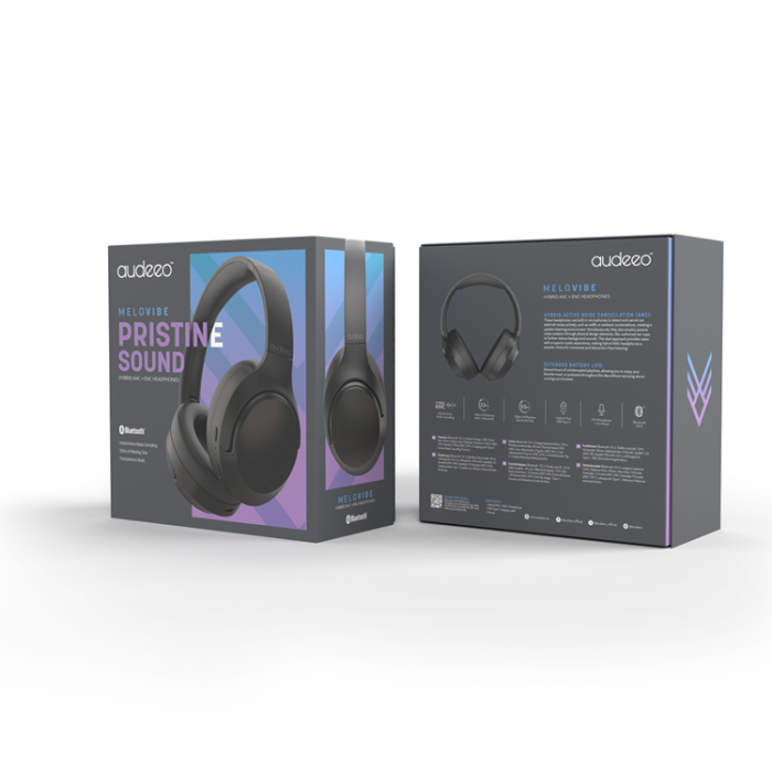 Audeeo - Audeeo Melovibe Hybrid ANC + ENC Headphones