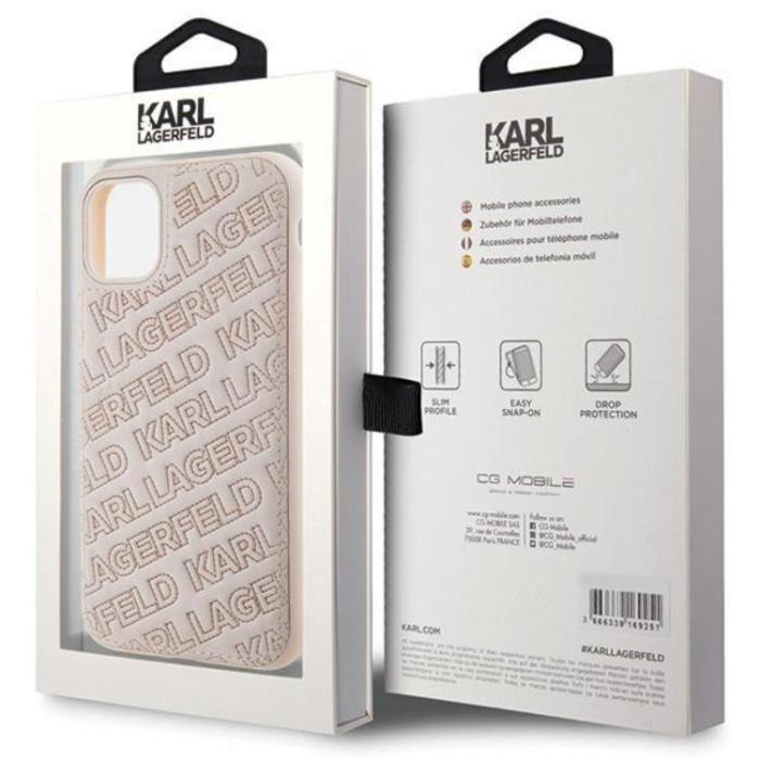 KARL LAGERFELD - KARL LAGERFELD iPhone 11/XR Mobilskal Quilted K Pattern - Rosa