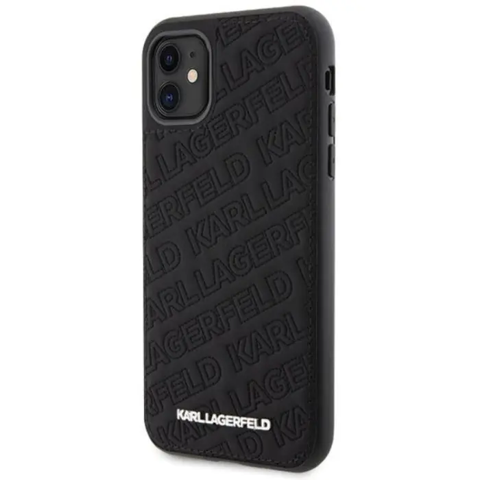 KARL LAGERFELD - KARL LAGERFELD iPhone 11/XR Mobilskal Quilted K Pattern - Svart