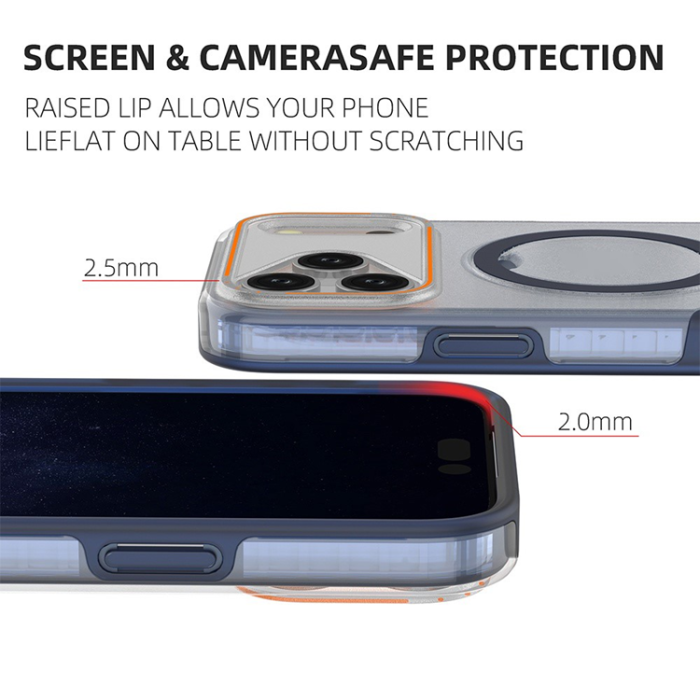 A-One Brand - iPhone 17 Pro Mobiskal MagSafe Med Kickstand TPU + PC - Mintgrön