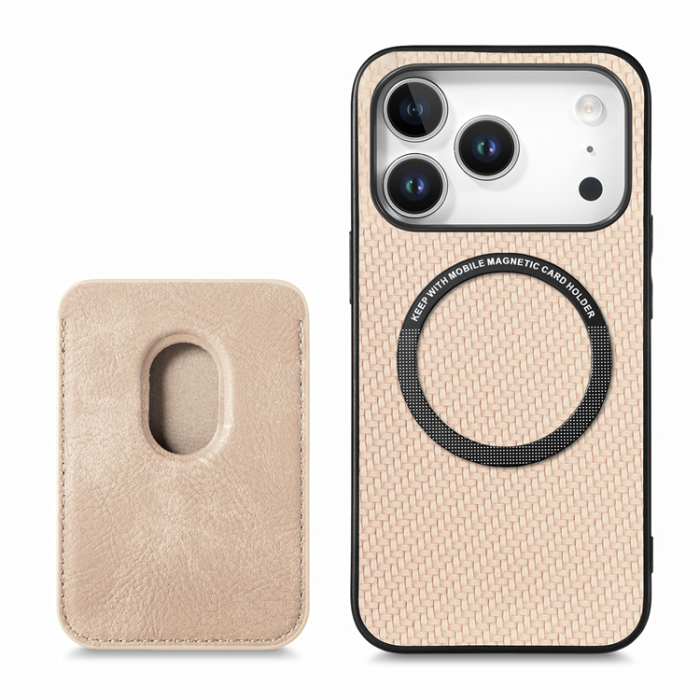 A-One Brand - iPhone 17 Pro Mobilskal Detachable Korthållare - Khaki