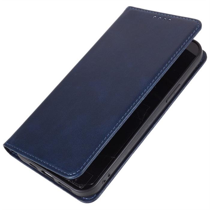OEM - Samsung Galaxy A37 Fodral PU Läder Magnetiskt - Blå