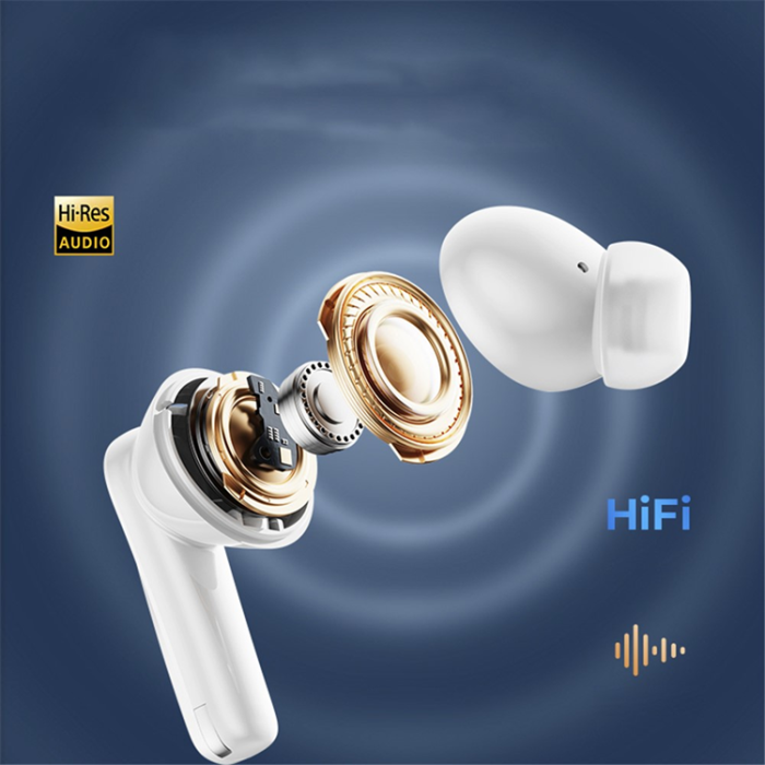Remax - REMAX In-Ear Hörlurar Bluetooth ANC ENC W21N - Vit