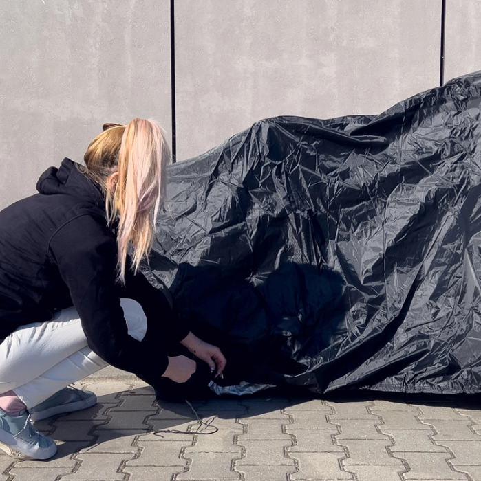 UTGATT - Vattentät Grillskydd, Cykelöverdrag, Skoterpresenning XXL - Svart