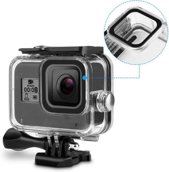 UTGATT1 - Tech-Protect GoPro Hero 8 Vattentät Fodral - Clear