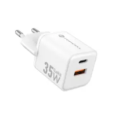 Forcell - Forcell Mini Snabbladdare 35W USB-C/USB-A GaN III QC4.0 PD