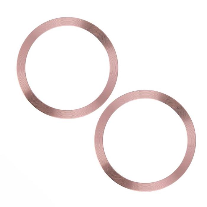 A-One Brand - [2-Pack] MagSafe Metallring Magnetisk - Rosa