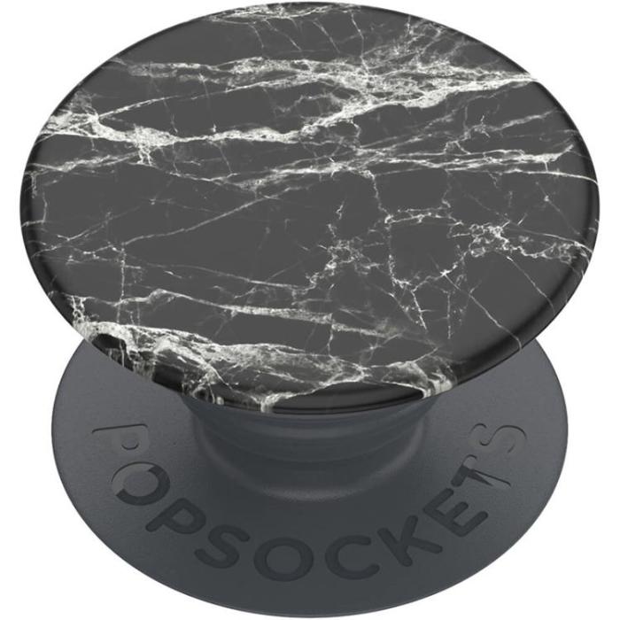 PopSockets - Popsockets Basic Grip Med Ställfunktion - Svart Modern Marble