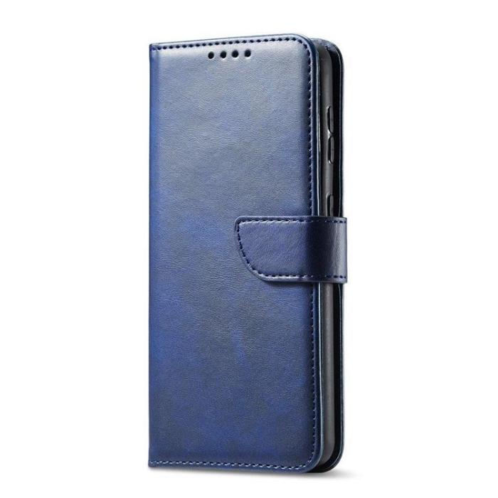 Ruhtel - Magnet Elegant Flip Fodral Galaxy S22 Plus - Blå