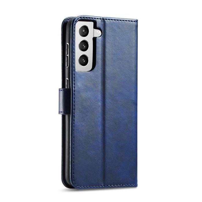 Ruhtel - Magnet Elegant Flip Fodral Galaxy S22 Plus - Blå