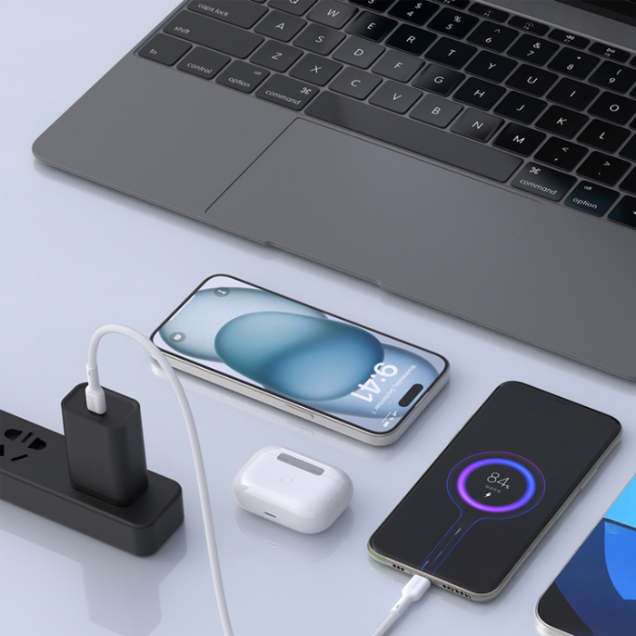 Dudao - Dudao USB-C till USB-C kabel 240W 1.2m L9C Max - Vit