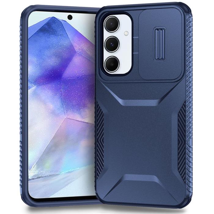 OEM - Mobilskal till Samsung Galaxy A55 5G TPU+PC Skydd - Blå