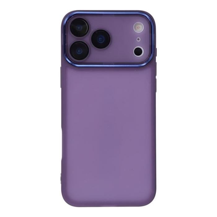 A-One Brand - iPhone 17 Pro Mobilskal Electroplated Kameraram - Transparent Lila