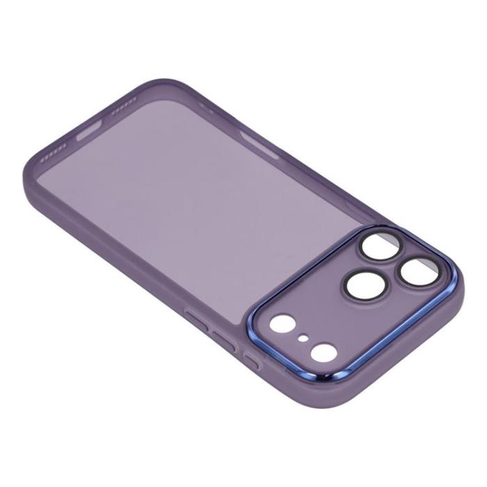 A-One Brand - iPhone 17 Pro Mobilskal Electroplated Kameraram - Transparent Lila