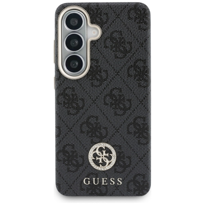Guess - Guess Mobilskal För Galaxy S26 MagSafe 4G Rhinestone Round Logo
