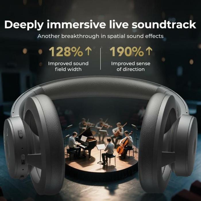 HTC - HTC Over-Ear Trådlösa Hörlurar Bluetooth ANC HP06