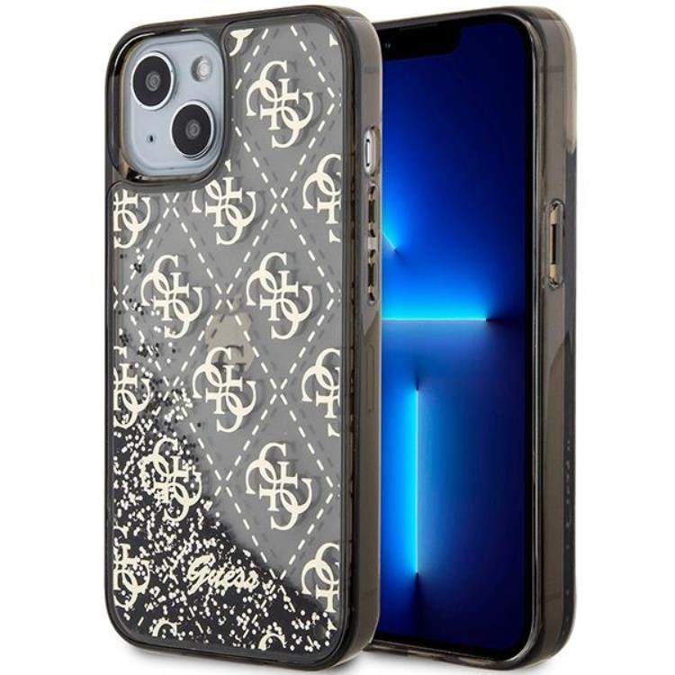 Guess iPhone 14 Mobilskal Liquid Glitter - Svart | 2353 | AlltMobil