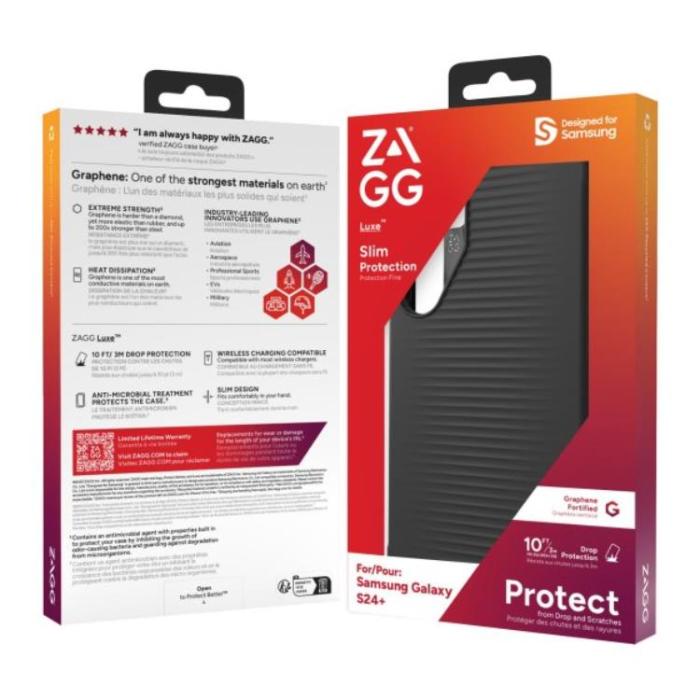 Zagg - ZAGG Galaxy S24 Mobilskal Luxe - Svart