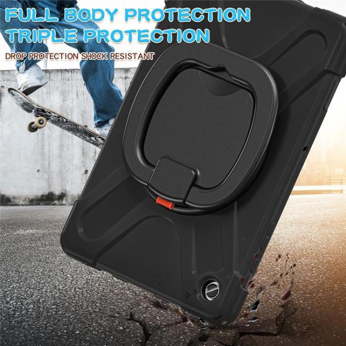 A-One Brand - Galaxy Tab A9 Plus Skal Kickstand Handle Grip - Svart