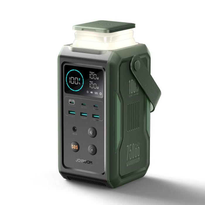 Joyroom - Joyroom Powerbank 75000mAh 100W 3xUSB-C 3xUSB-A - Grön