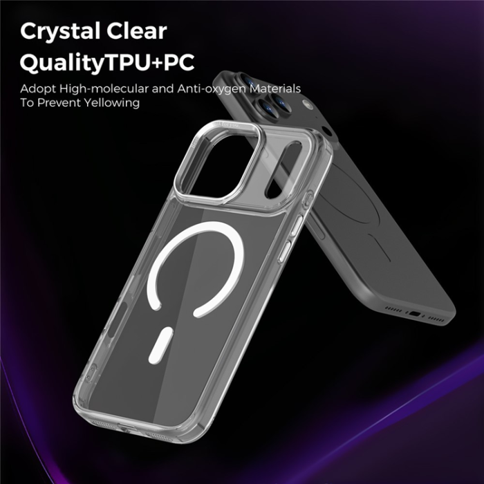 A-One Brand - iPhone 17 Pro Max Mobilskal MagSafe Transparent TPU+PC - Clear