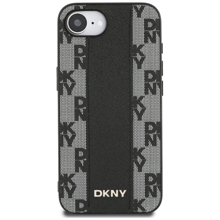 DKNY - DKNY iPhone 16e Mobilskal MagSafe Läder Checkered Mono