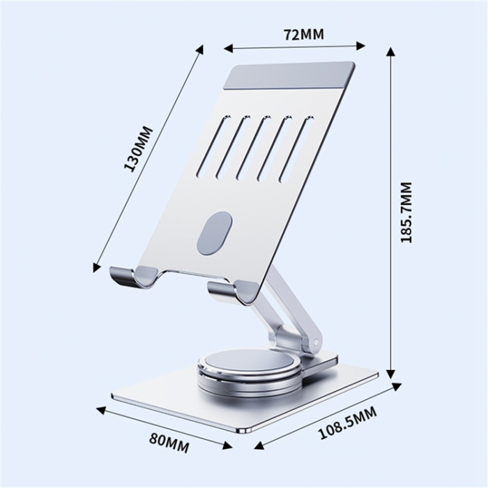 R-JUST - R-JUST Bärbar Mobilhållare Justerbar Bordsstativ HZ26 - Silver
