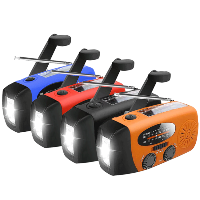 UTGATT1 - [4 PACK] Vevradio 2000mAh Powerbank, Ficklampa - 4 färger