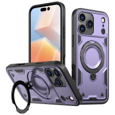 N/A - Mobilskal till iPhone 17 Pro Plast Milit&auml;rt Skydd med St&auml;ll - Lila