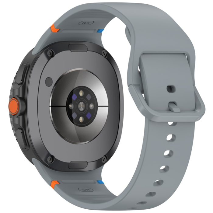A-One Brand - Galaxy Watch 8/8 Classic (40/44/46mm) Armband Stitching Line Decor - Grå