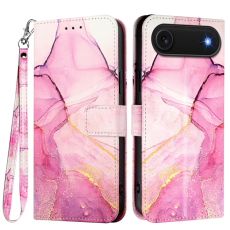 A-One Brand - iPhone 17 Air Plånboksfodral Marble Pattern med Rem LS001