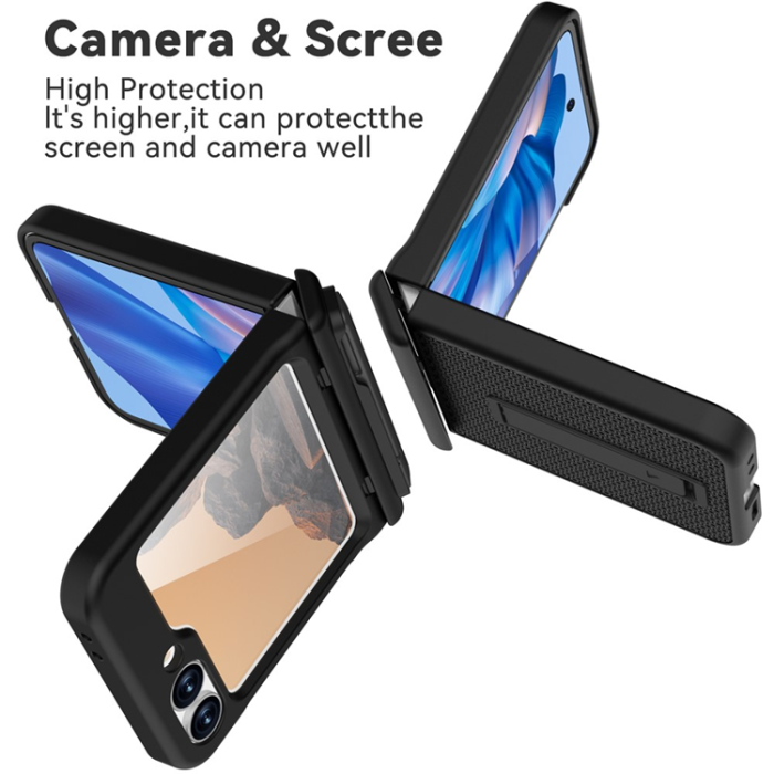 A-One Brand - GW182 Galaxy Z Flip 7 FE/Z Flip 6 Mobilskal - Svart