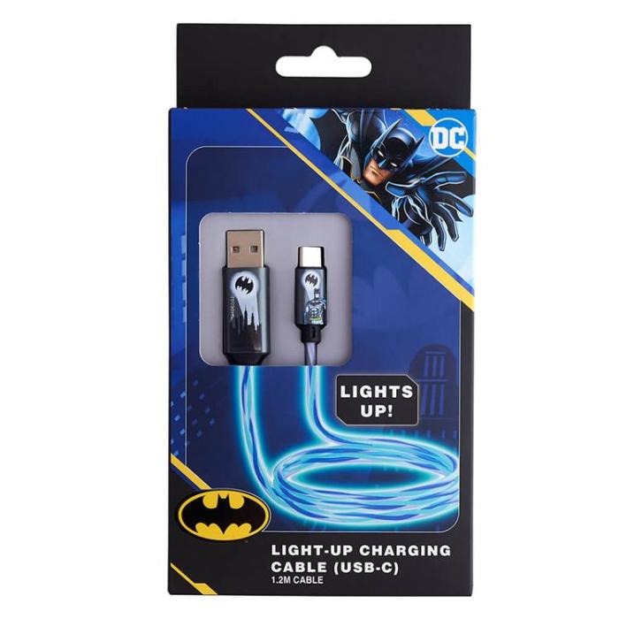 BATMAN - Batman USB-A till USB-C Kablar (1.2m) Bat Logo