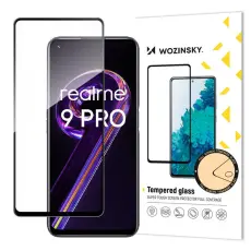 Wozinsky - Wozinsky Realme 9 Pro H&auml;rdat glas Full Glue Super Tough - Svart