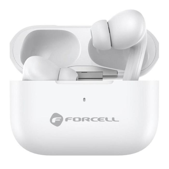 Forcell - Forcell Trådlösa In-Ear Hörlurar TWS F-Audio - Vit