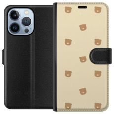 iSecrets - Pl&aring;nboksfodral till Apple iPhone 13 Pro med Bj&ouml;rnm&ouml;nster