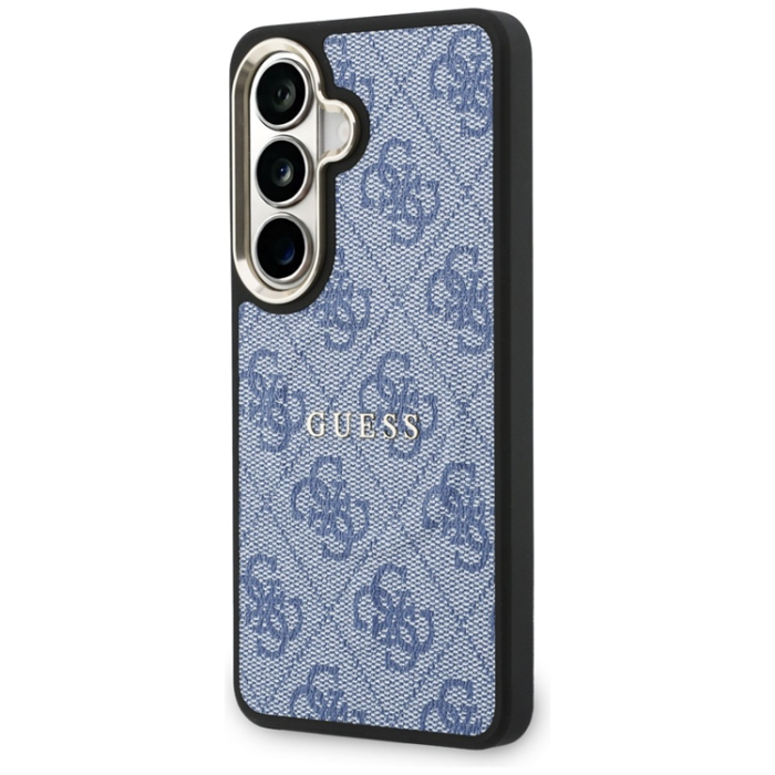 Guess - Guess Mobilskal För Galaxy S26 Plus MagSafe 4G Embossed Ring - Blå