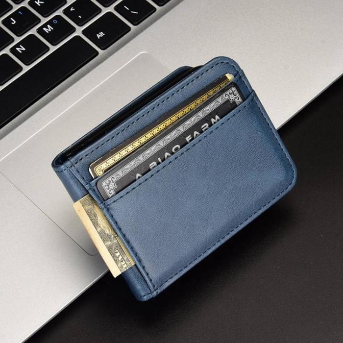 A-One Brand - Galaxy Z Flip 4 Plånboksfodral Portable Folding - Blå