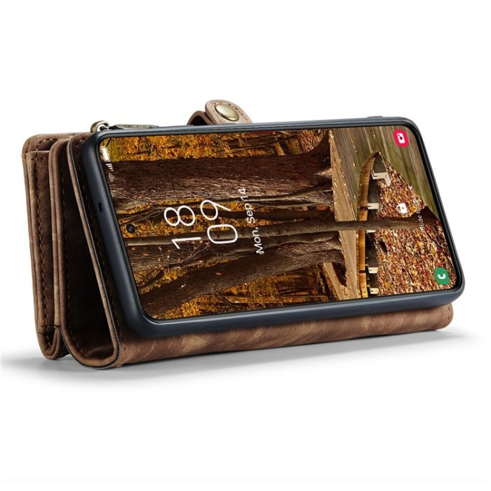 Caseme - Caseme Galaxy S23 Plånboksfodral Detachable - Brun