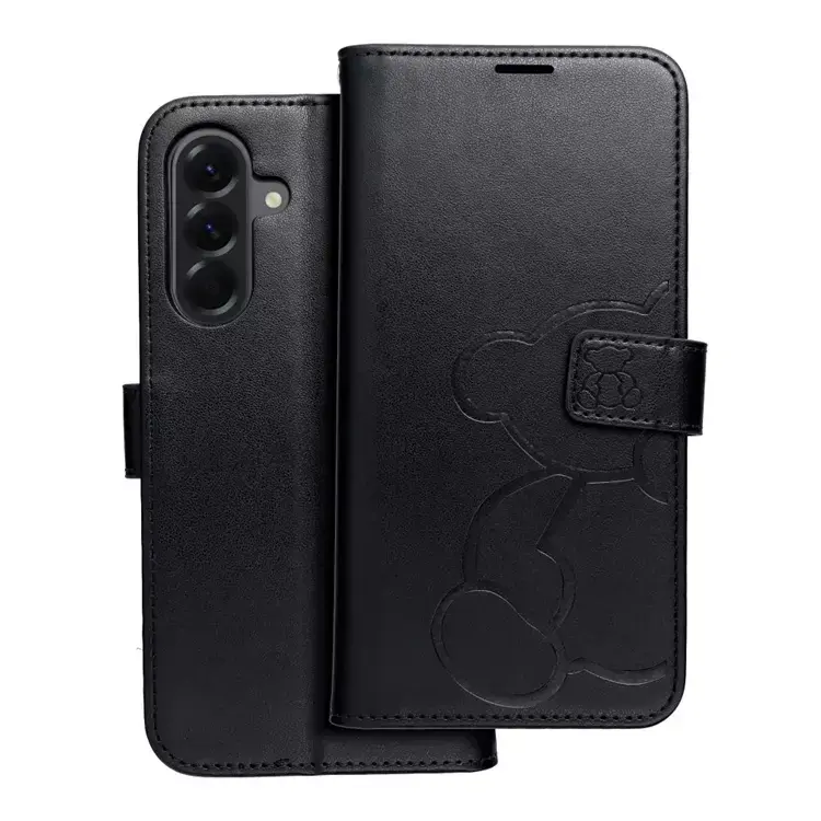 Galaxy S25 Edge Plånboksfodral Mezzo - Teddy Bear Svart | 2353 | AlltMobil