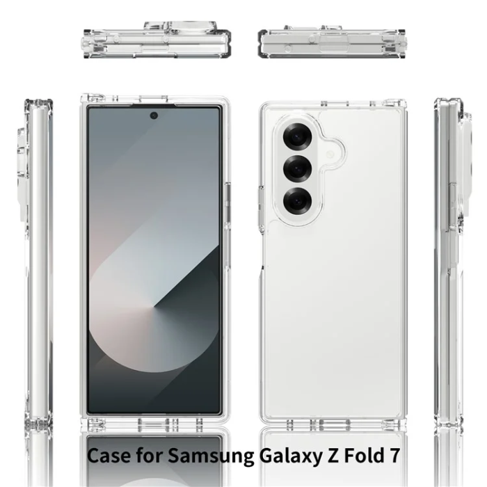 A-One Brand - Galaxy Z Fold 7 5G Mobilskal Acrylic Integrated Design - Clear
