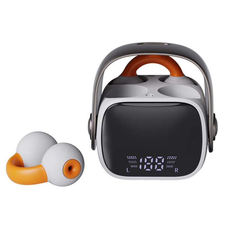 Trådlösa Hörlurar Ear Clip Bluetooth Sports Stereo QH51 - Vit (Vit) | 5566 | AlltMobil