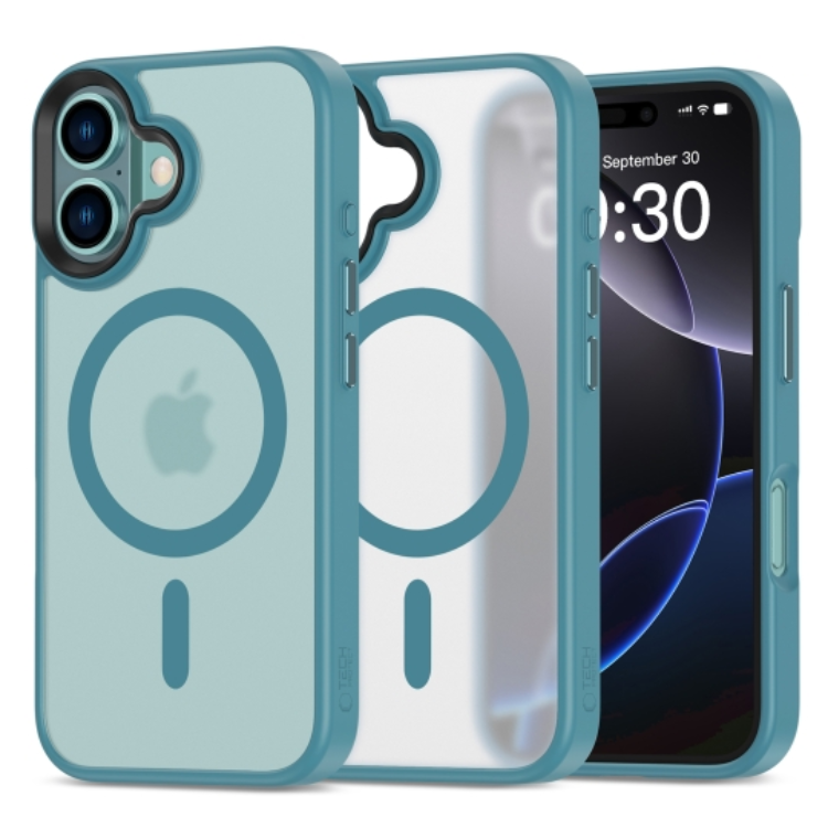 Tech-Protect iPhone 16 Mobilskal Magsafe Magmat - Matte Teal | 2353 | AlltMobil