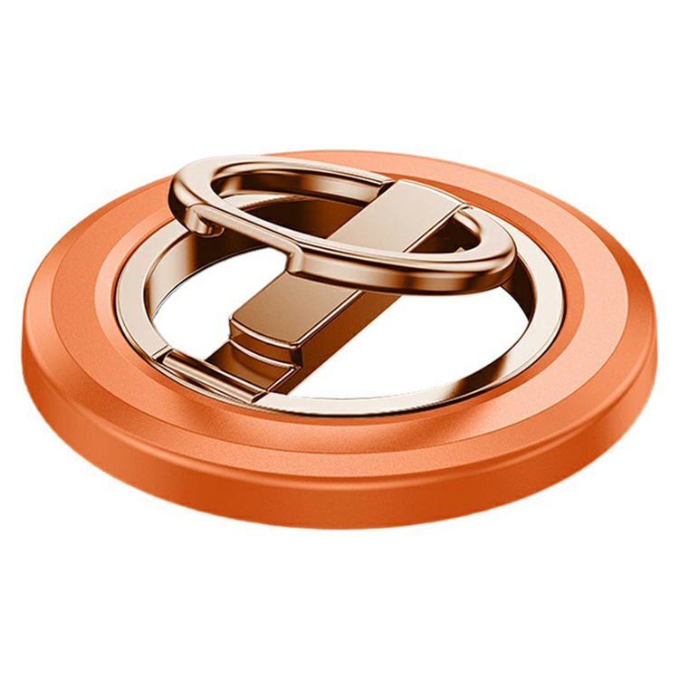Mobil Magnetisk Ringhållare Folding Metal Stand 360 Ultra Thin (Orange) | 264 | AlltMobil
