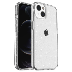 Taltech - iPhone 15 Plus Mobilskal Glittrande - Vit