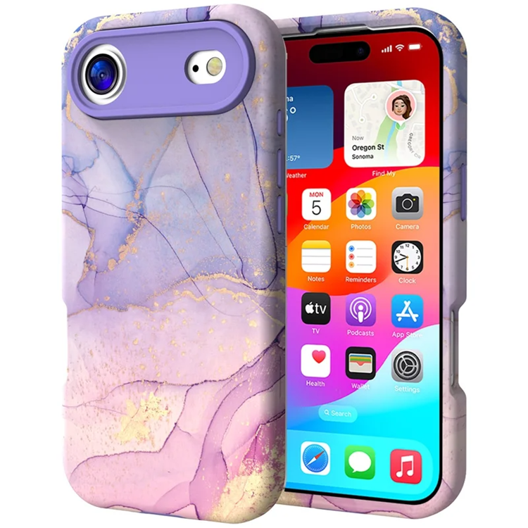 iPhone 17 Air Mobilskal Vattentryck - P-GWL10027 (Lila) | 2353 | AlltMobil